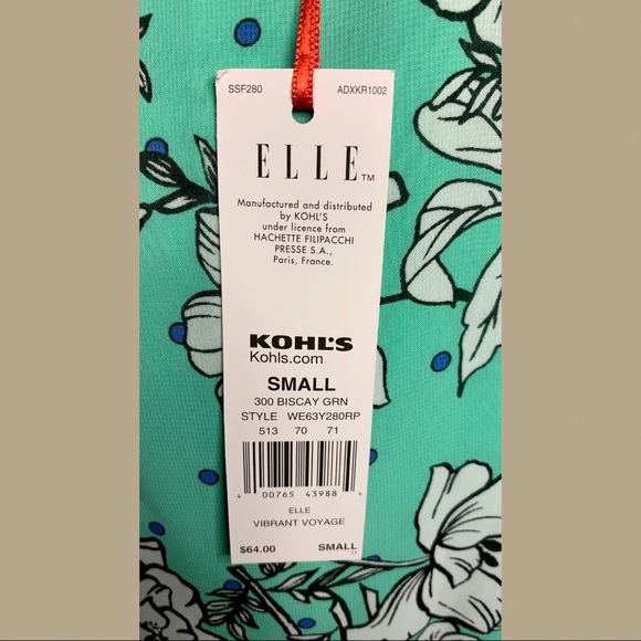 ELLE : Mint Green Floral Dress - Picture 10 of 11